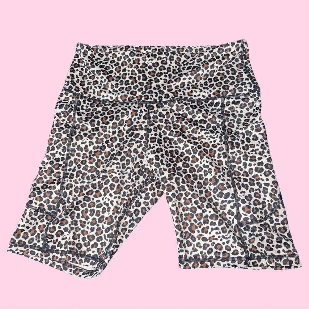 Cheetah Print Biker Shorts